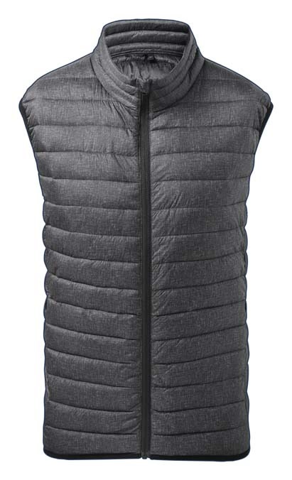 Melange padded gilet